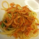 Drammatico - 桜海老と菜の花のペペロンチーノ