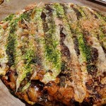 お好み焼きもみじ - ねぎ焼き（すじキムチねぎ）大