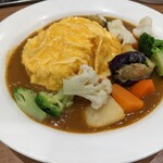 Kareshoppu Shiando Shi - オムカレー＋温野菜