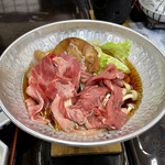 照葉荘 - 料理写真:夕食のすき焼き