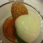 Drammatico - ブラッドオレンジのパフェ・ヨーグルト仕立て