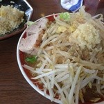 らーめん てら - 極太にんにく醤油＋半チャーハン