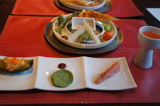 Yamadaya Ryokan - 季節の味覚6品の前菜と、リズムの3品。