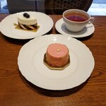 パティスリー エス サロン - プチガトー2種 ＋ ドリンク