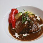 Stewed Cow tongue brown sauce