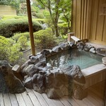 鐘山苑 - お部屋の露天風呂。