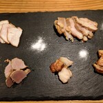 炭焼 鶏たか - スモーク盛り合わせ