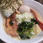 麺や つか田 - 鶏白湯(850円+味玉100円)