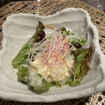 Teppanyaki Taien - 酸味の効いたドレッシングでポテトサラダがgood‼️