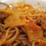 イルゴローソ - あらびきポーク、竹の子のトマトソース