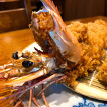 Natural extra large fried shrimp set meal [1 piece]