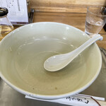 大勝軒 - 身体に悪いと知りながらお酢を入れて完食です