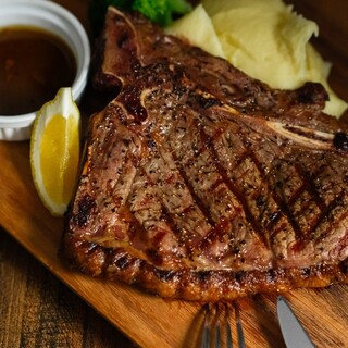 Enjoy a hearty Steak with a glass of wine or beer.