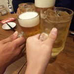 金町製麺 - 乾杯