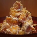 こころや - 柿とクルミの白和えアップ