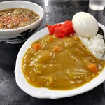 寒川そば - 小カレー+ゆで卵