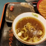 小諸そば - 蕎麦湯タイム。