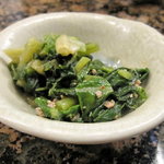 山長黒うどん - つきだし（本当は花豆も入る）