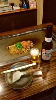 Ajihiro - ミックス焼きそば・ノンアルコールビール