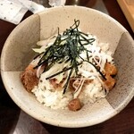 麺処 田ぶし - ねぎ肉飯