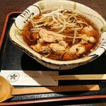 Kaoru Tsukesoba Sobana - 鳥ごぼうかしわそば　1,050円