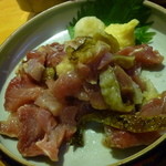 小料理 石蕗 - 感動モノの地鶏刺し