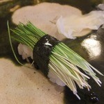 鮨おおね田 - 2013/04　芽ネギ