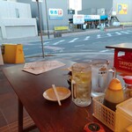 山電ガード下食堂 - ガード下からの風景