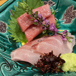 日本料理 みつわ - 大間の本鮪とアラの刺身