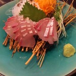 うみからそらへ - 朝〆のカンパチ刺身です