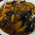 Pekin Hanten - 麻婆茄子(800)は甜麺醤強めで辛さは感じないくらい軽め