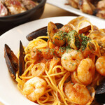 Spaghetti Pescatore with various seafood