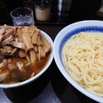 中華そば べんてん - つけ麺(中)、メンマ＆チャーシュー