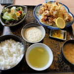 Tajimaya - とり天定食 1100円