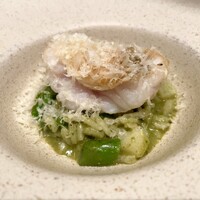 ARMONICO - 白甘鯛の鱗焼きとバジリコのリゾット