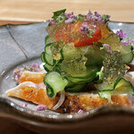 焼き鳥 とりら - 胸たたきポン酢ジュレ