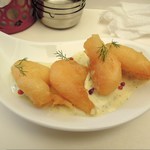 立ち飲みワイン 赤白 - 海老のフレンチ天婦羅