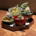 炭焼 おかげさん - 惣菜四点盛り