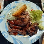 ナカガワ☆スエ食堂 - 鹿肉ステーキアップ写真