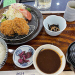 Fuji Kantori-Kanikurabu - メンチカツ定食。