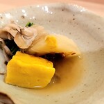 馬車道 大かわ - 南瓜豆腐と舞茸