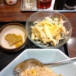 Tatsumiya - ザーサイにサラダ