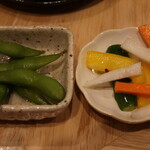 Daidokoroyayui - ピクルスと枝豆