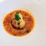 La Brianza - リグーリアのチュッピンしらすフリテッレ。複雑で奥行きのある味わいのチュッピン、ふっくらフリテッレにからめてさらに美味しいです☆