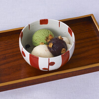 クリーム白玉あんみつ