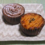 Baikaru - カップケーキ「モンブラン」と「スイートポテト」