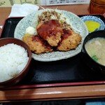 居酒屋大学 - メンチカツ定食 780