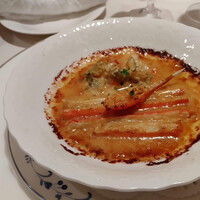 モナミ ピエロ - 名物料理のようです。カニのグラタン。贅沢にカニが乗っていて感激＾＾とてもおいしかったです。