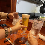 和創作 太 - 先ずはビールですが…大将チョイスの日本酒が美味しい！