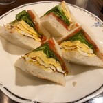 珈琲店 スパニョラ - 厚焼き玉子のサンドウィッチ！